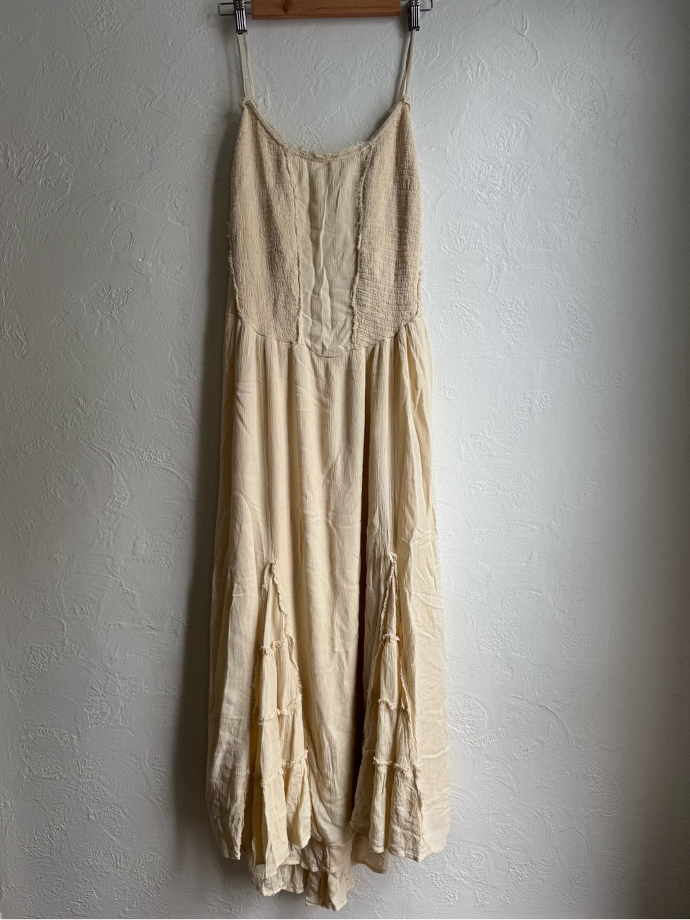 Free People Siren Nights Maxi Dress Size Extra Large Bohemian Peasant Tiered
